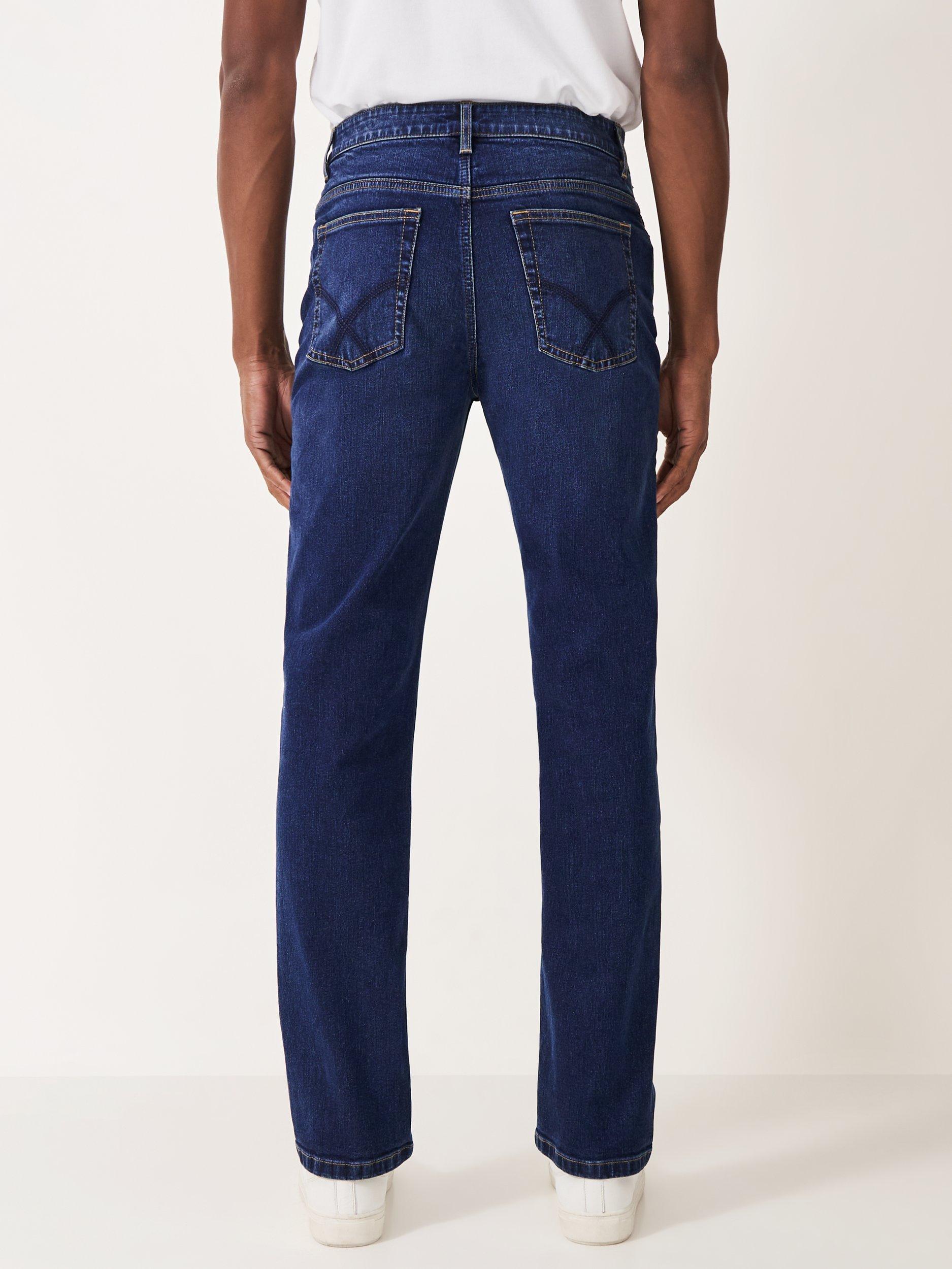 Product image 3 of 5, which shows Crew Clothing Spencer Slim Leg Jeans, Mid Blue, 30R