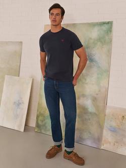 Crew Clothing Parker Straight Leg Jeans, Mid Blue