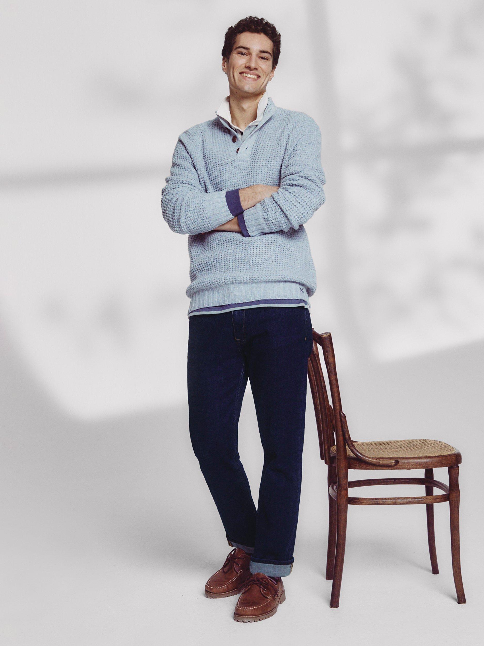 Product image 7 of 7, which shows Crew Clothing Spencer Slim Leg Jeans, Indigo, 30R