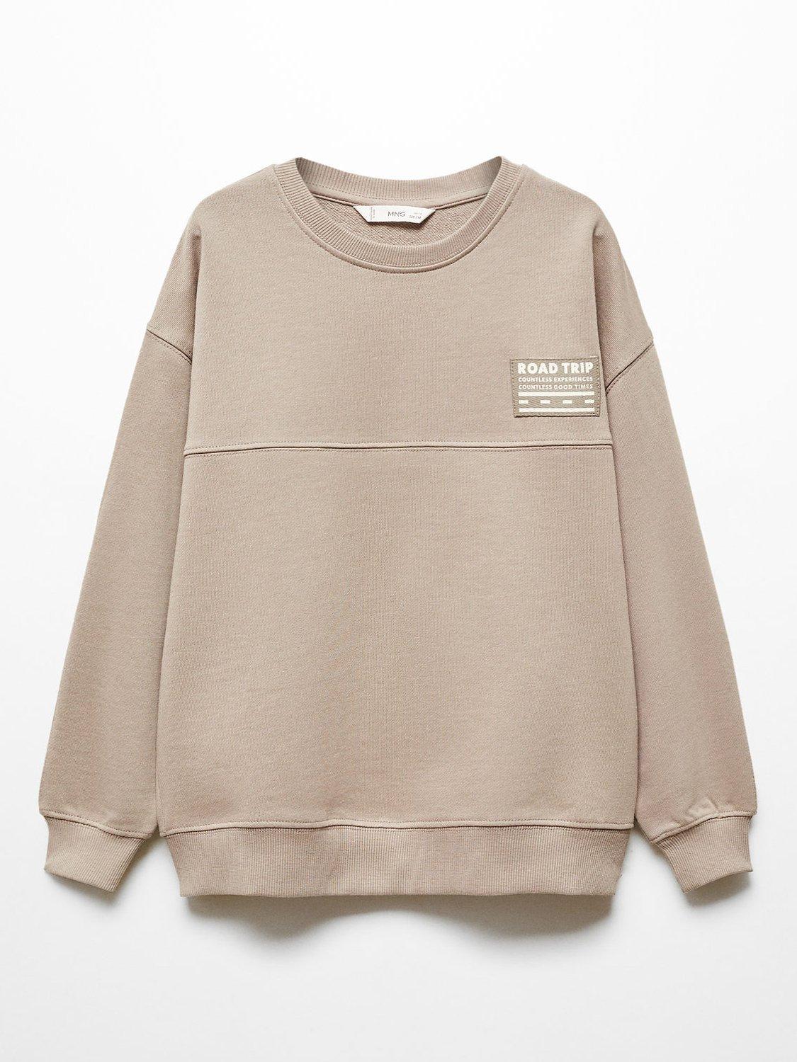 Mango Kids' Road Trip Sweatshirt, Medium Brown