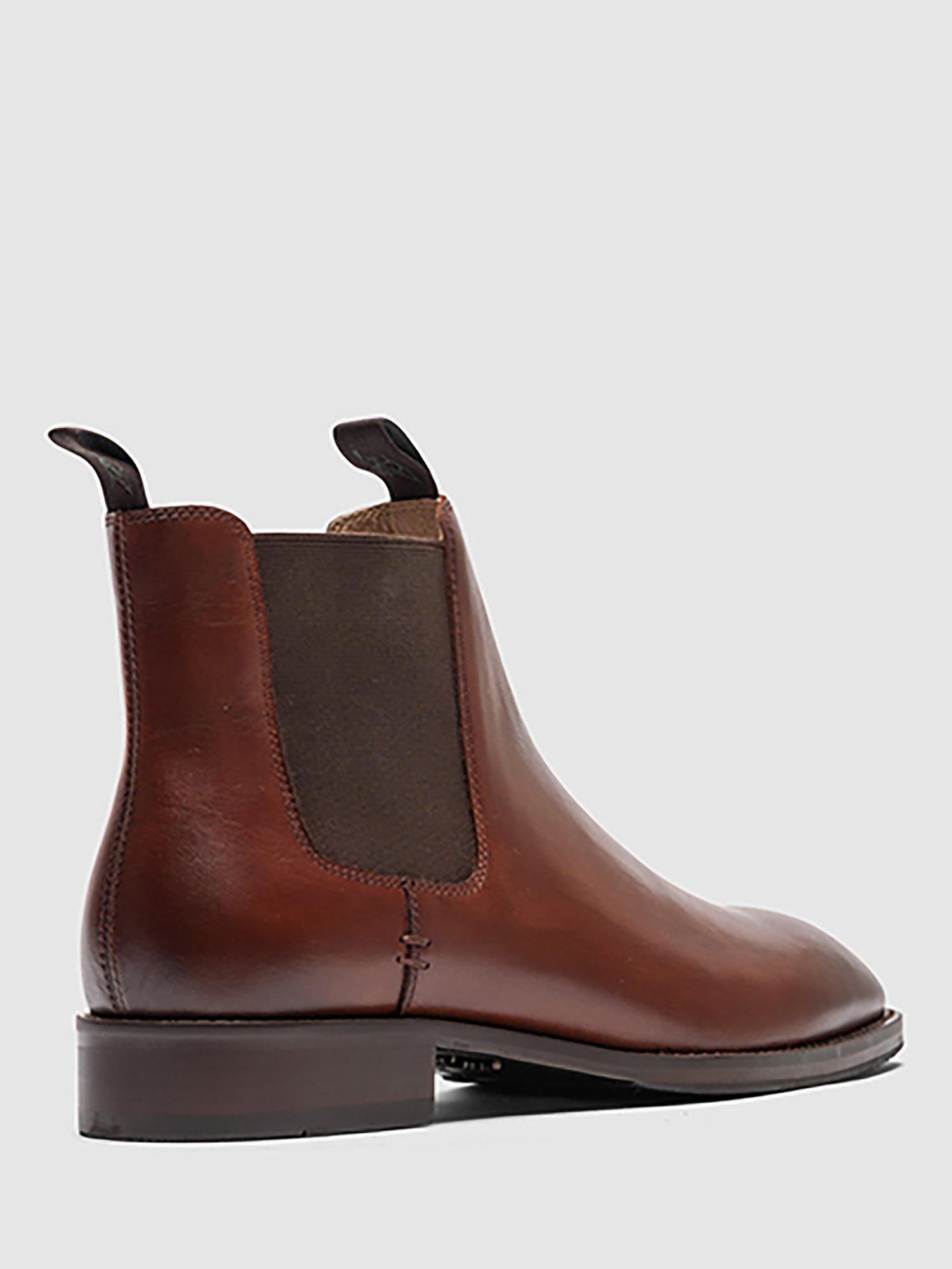 Product image 9 of 9, which shows Rodd & Gunn Granity Leather Chelsea Boots, Chestnut, 6