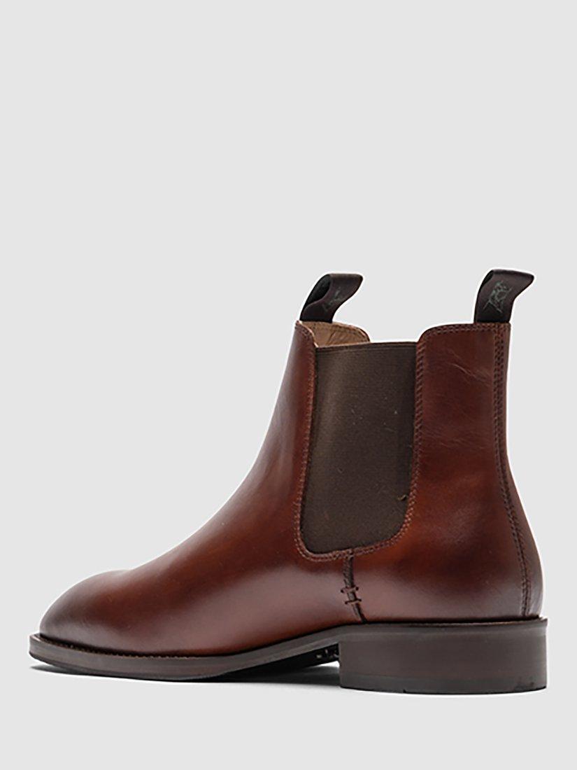 Rodd & Gunn Farmlands Leather Chelsea Boots, Chestnut, 6