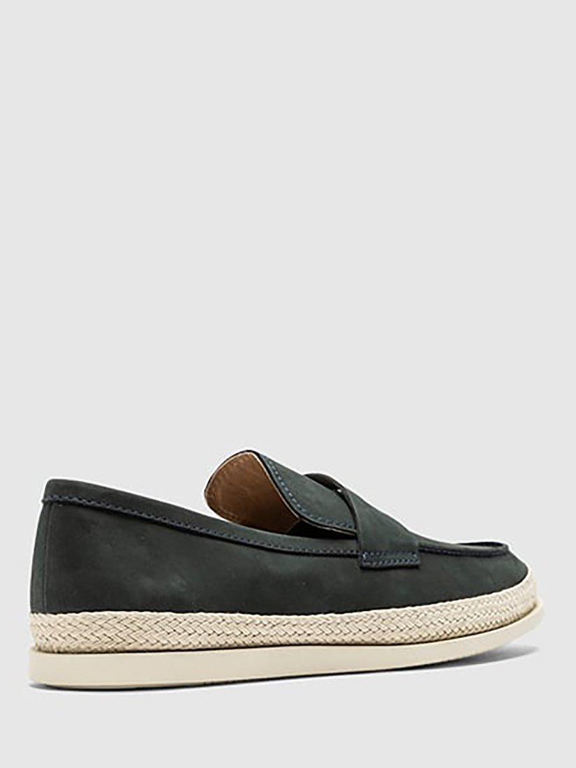 Rodd & Gunn Huaraki Jute Detail Leather Loafers, Indigo, 6