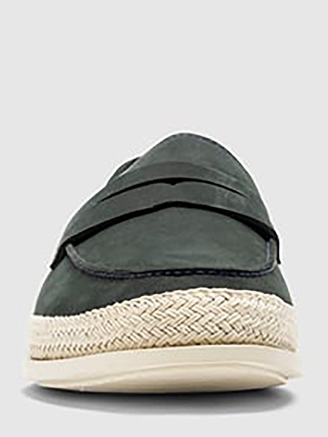Rodd & Gunn Huaraki Jute Detail Leather Loafers, Indigo, 6