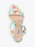 Dune Merriment Abstract Print High Block Heel Sandals, Multi