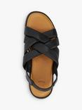 Dune Laters Leather Memory Foam Flatform Sandals