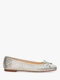 Dune Heights Woven Leather Ballet Pumps