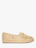 Dune Gellato Snaffle Trim Espadrilles, Natural