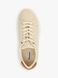 Dune Exaggerate Canvas Flatform Trainers, Beige, Beige-canvas