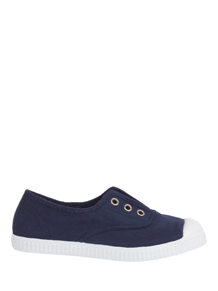Trotters Adult Hampton Plum Canvas Shoes, Navy