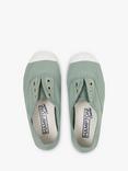 Trotters Adult Hampton Canvas Plum Plimsolls, Olive