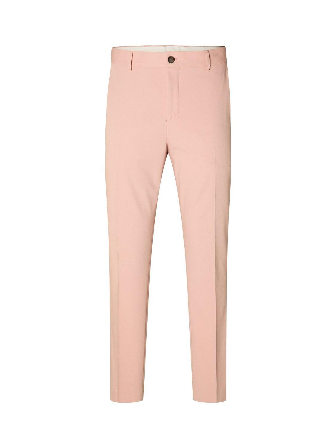 Product image 6 of 6, which shows Selected Liam Slim Fit Suit Trousers, Misty Rose, 38R