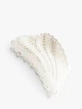 Bloom & Bay Senna Crystal Stone Hair Claw, Cream