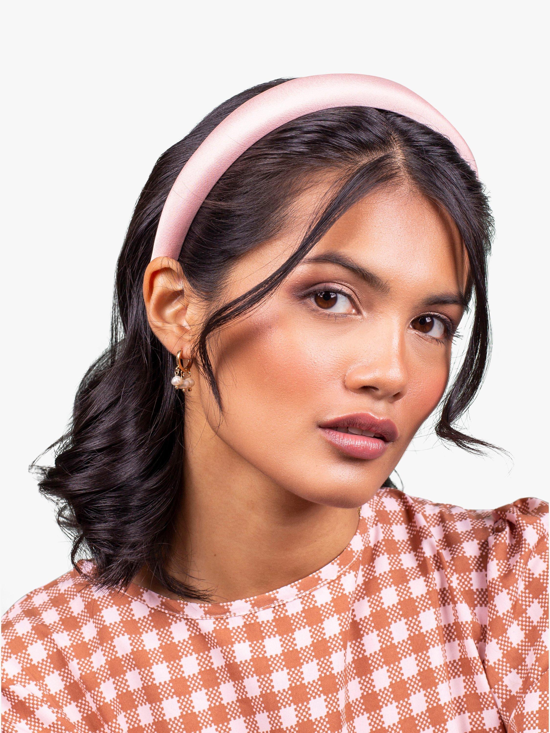 Product image 3 of 5, which shows Bloom & Bay Ixora Satin Headband, Pale Pink, One Size