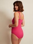 Phase Eight Ribbed Bow Front Swimsuit, Pink