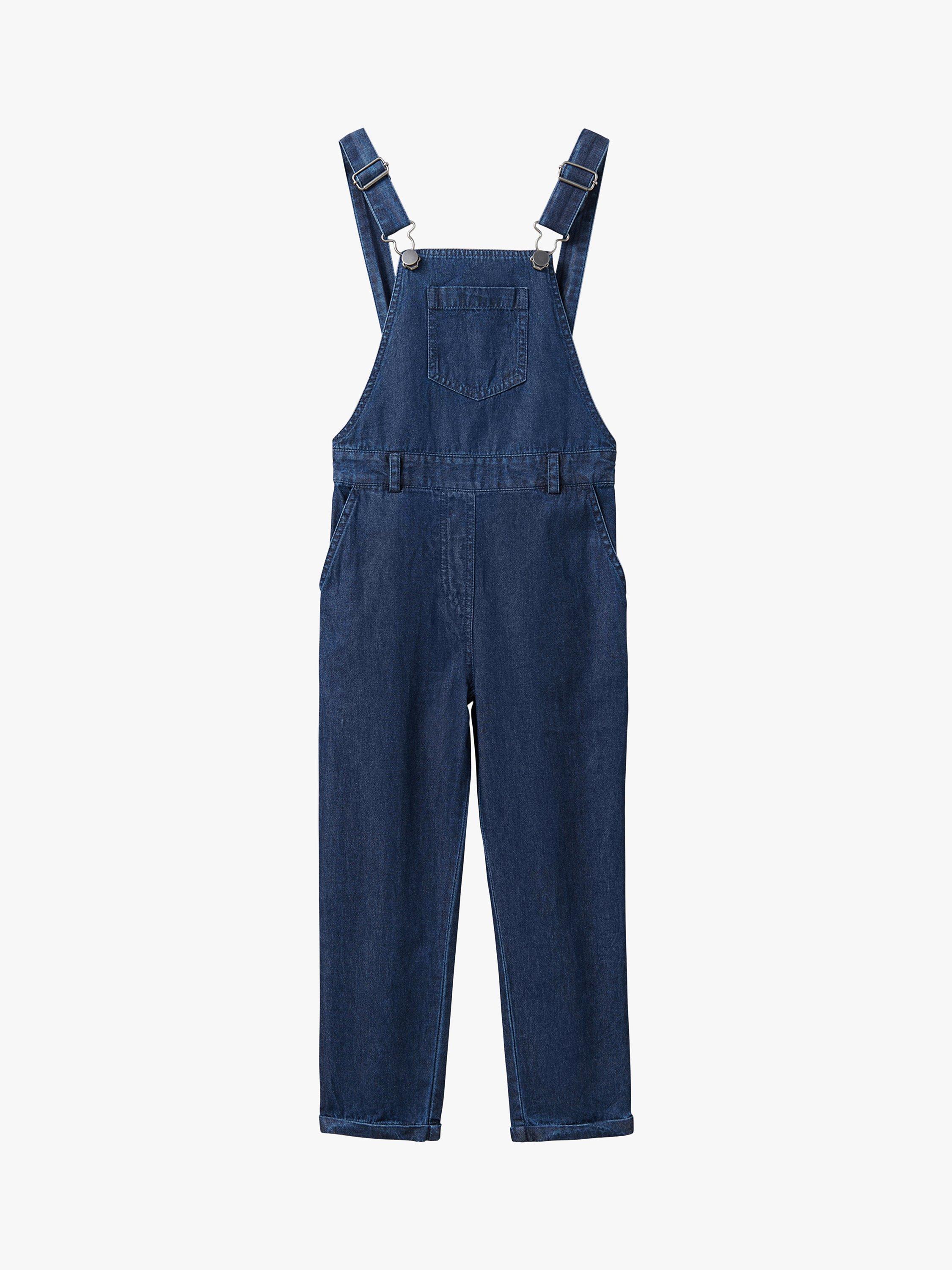 Crew Clothing Kids' Denim Dungaree, Blue