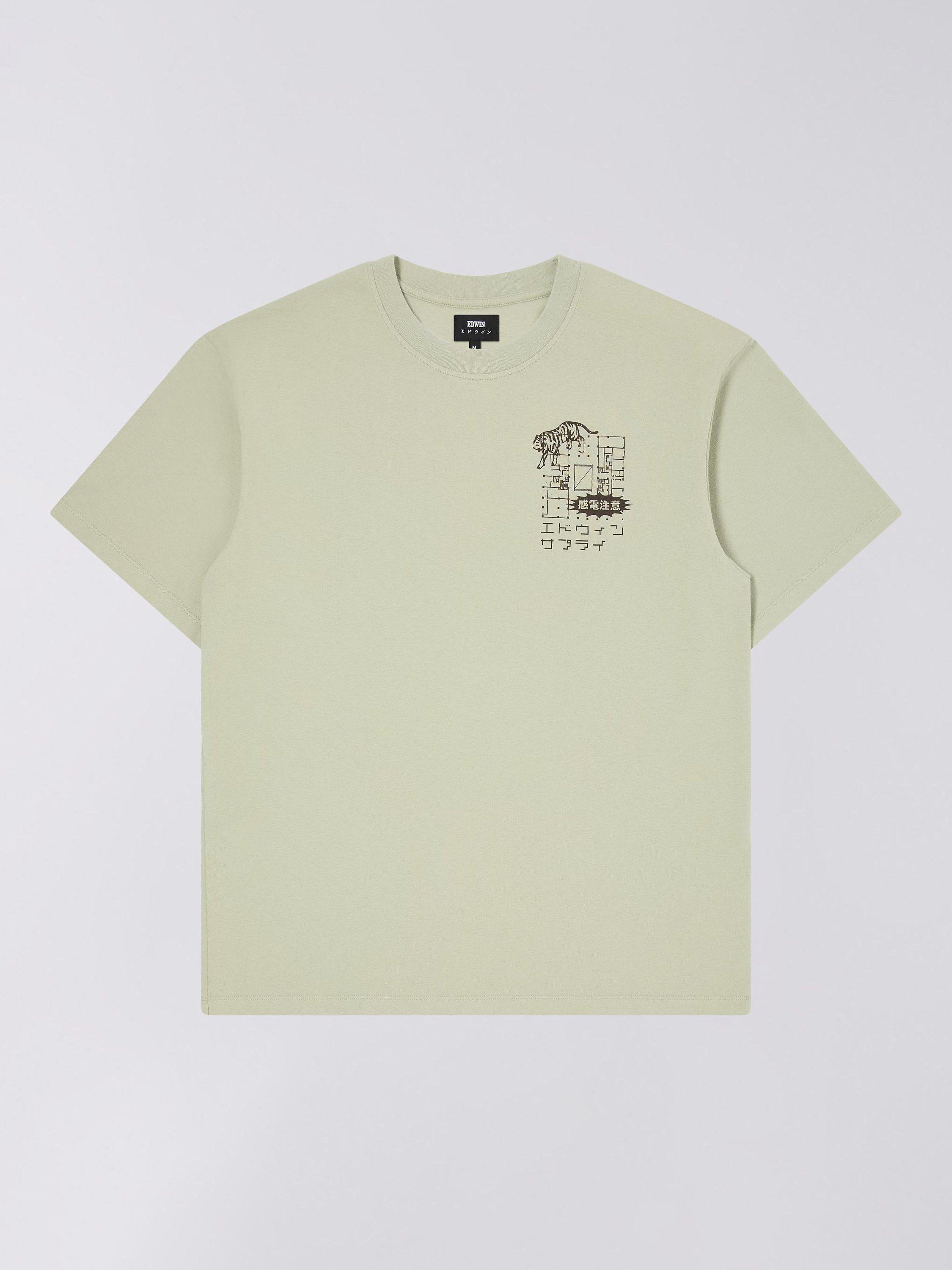 Edwin Hazardous Voltage Oversized T-Shirt, Desert Sage