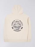 Edwin Music Channel Oversized Hoodie, Whisper White