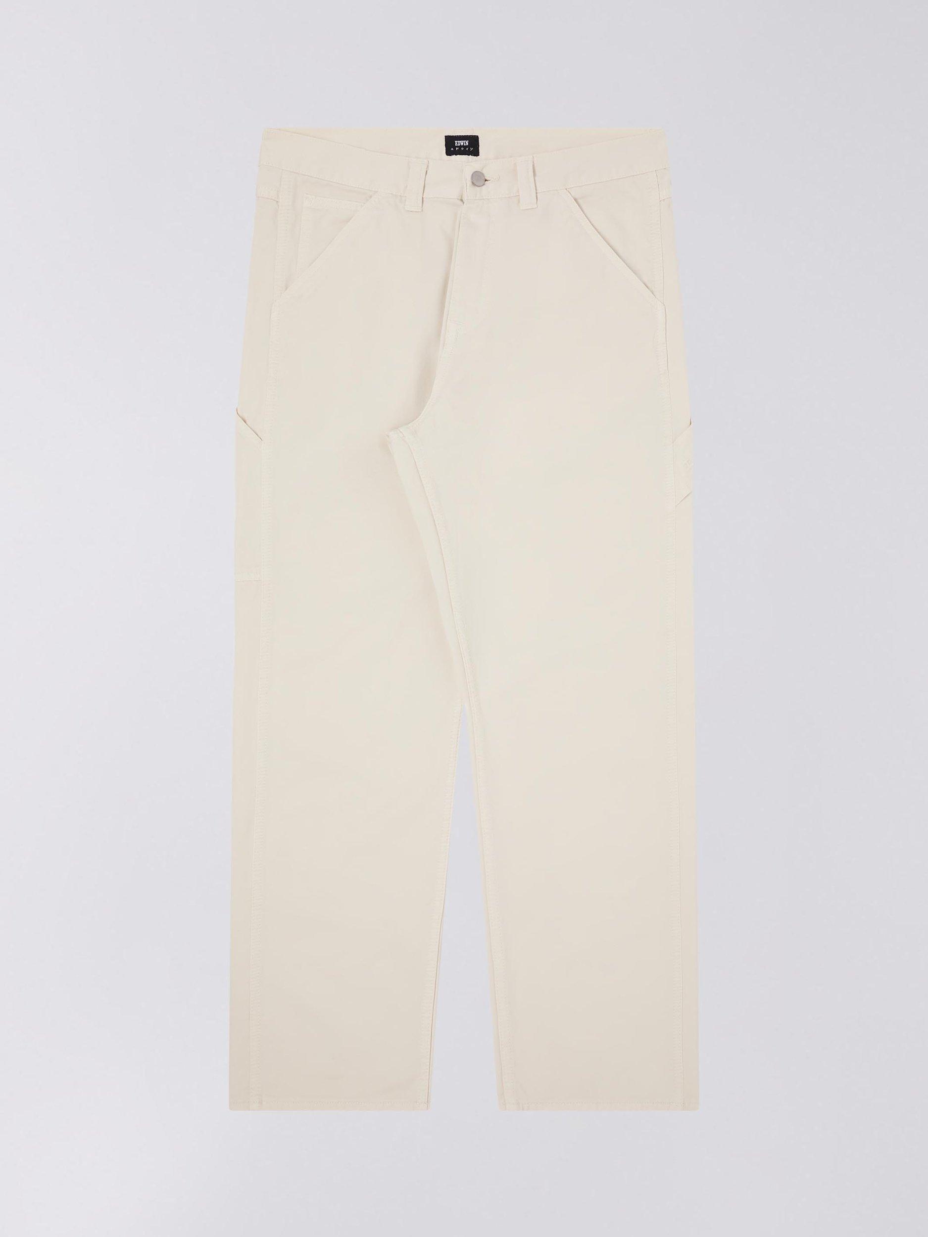 Edwin Delta Work Trousers, White