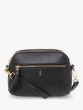 Hobbs Carlton Leather Cross Body Bag, Black