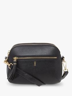 Hobbs Carlton Leather Crossbody Bag, Black