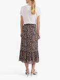 Hobbs Naeva Floral Print Midi Skirt, Multi