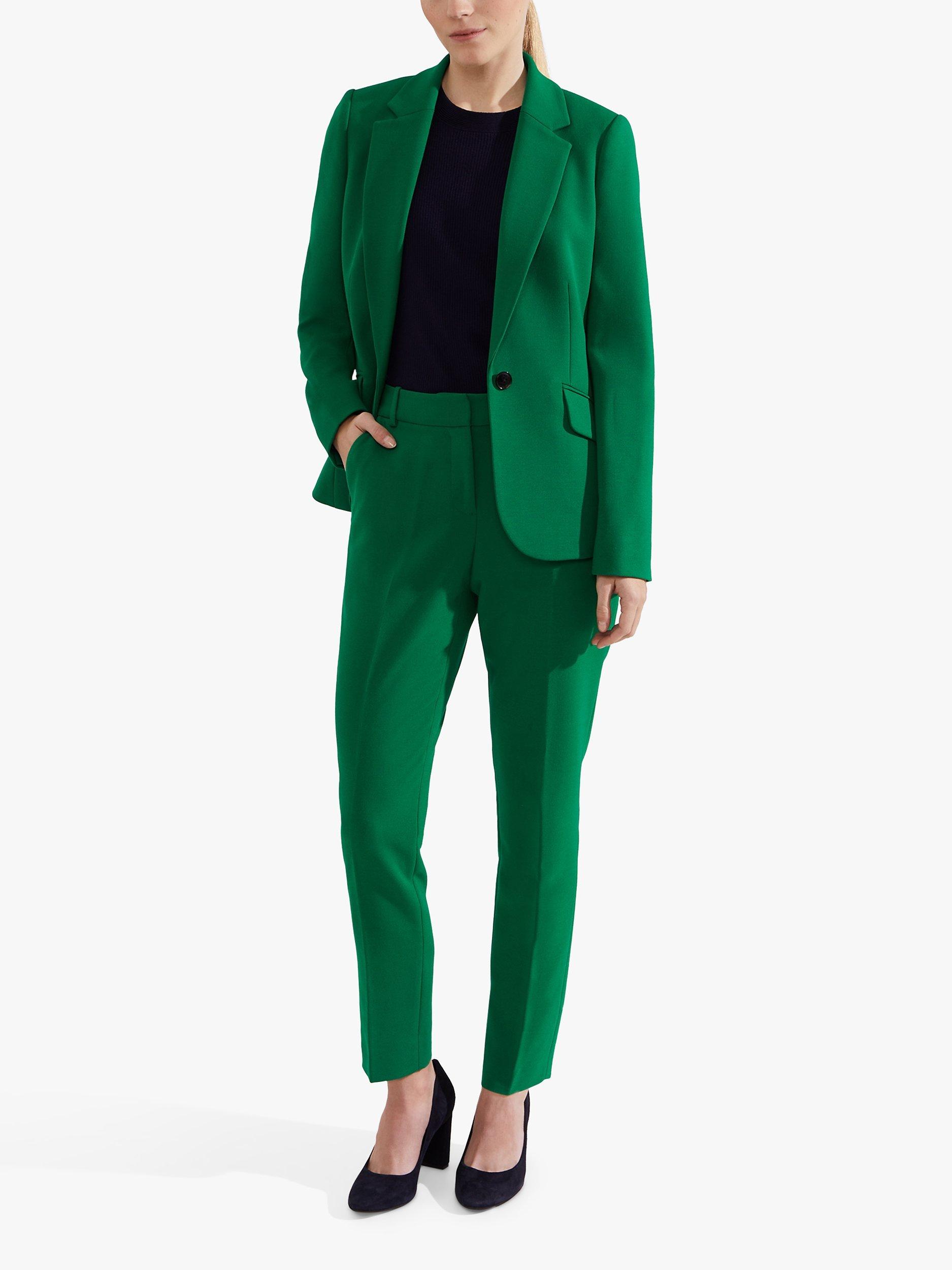 Hobbs Petite Suki Trousers, Malachite Green, 14