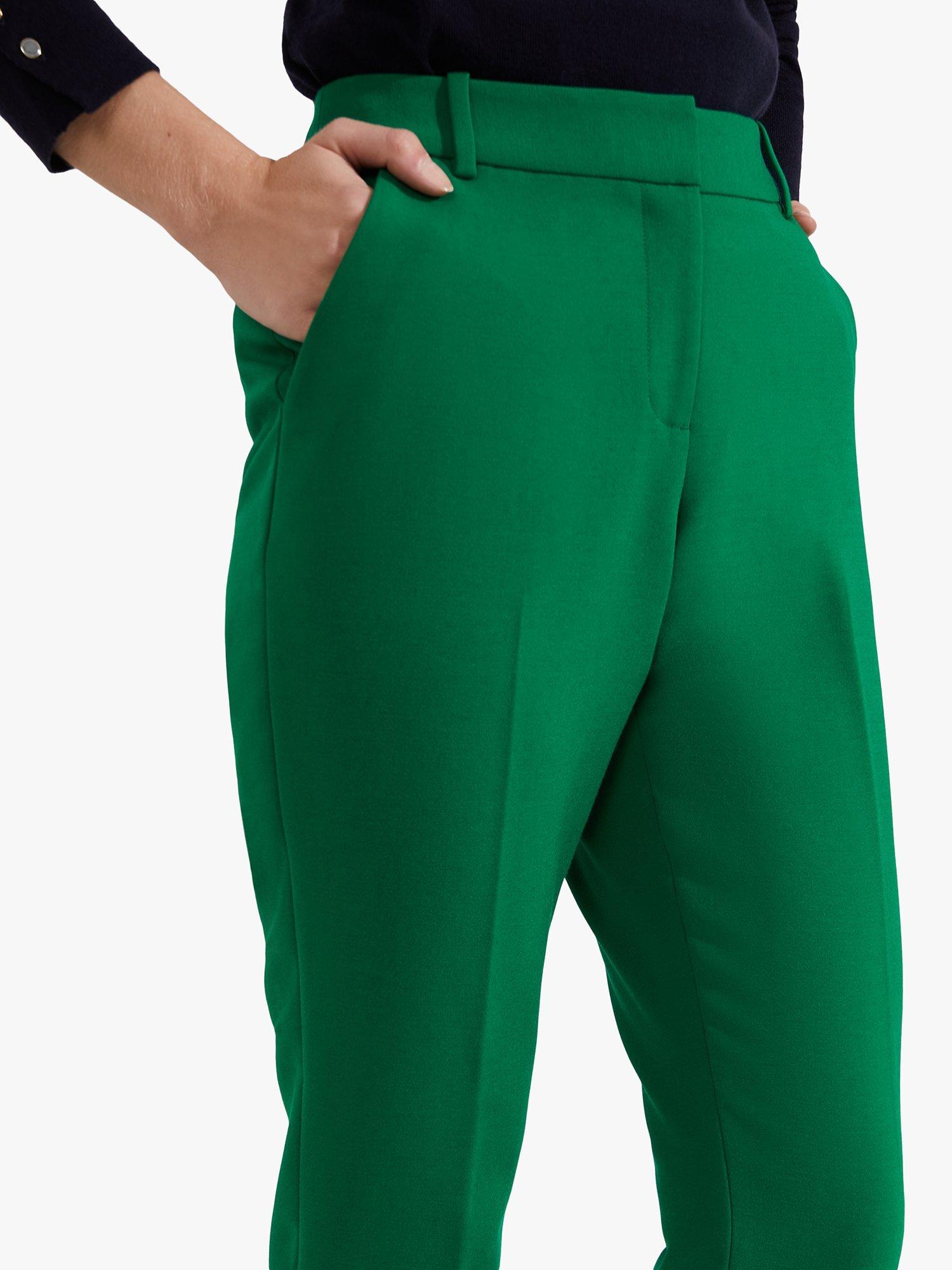 Hobbs Petite Suki Trousers, Malachite Green, 14