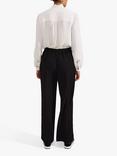 Hobbs Fatima Wide Leg Trousers, Black