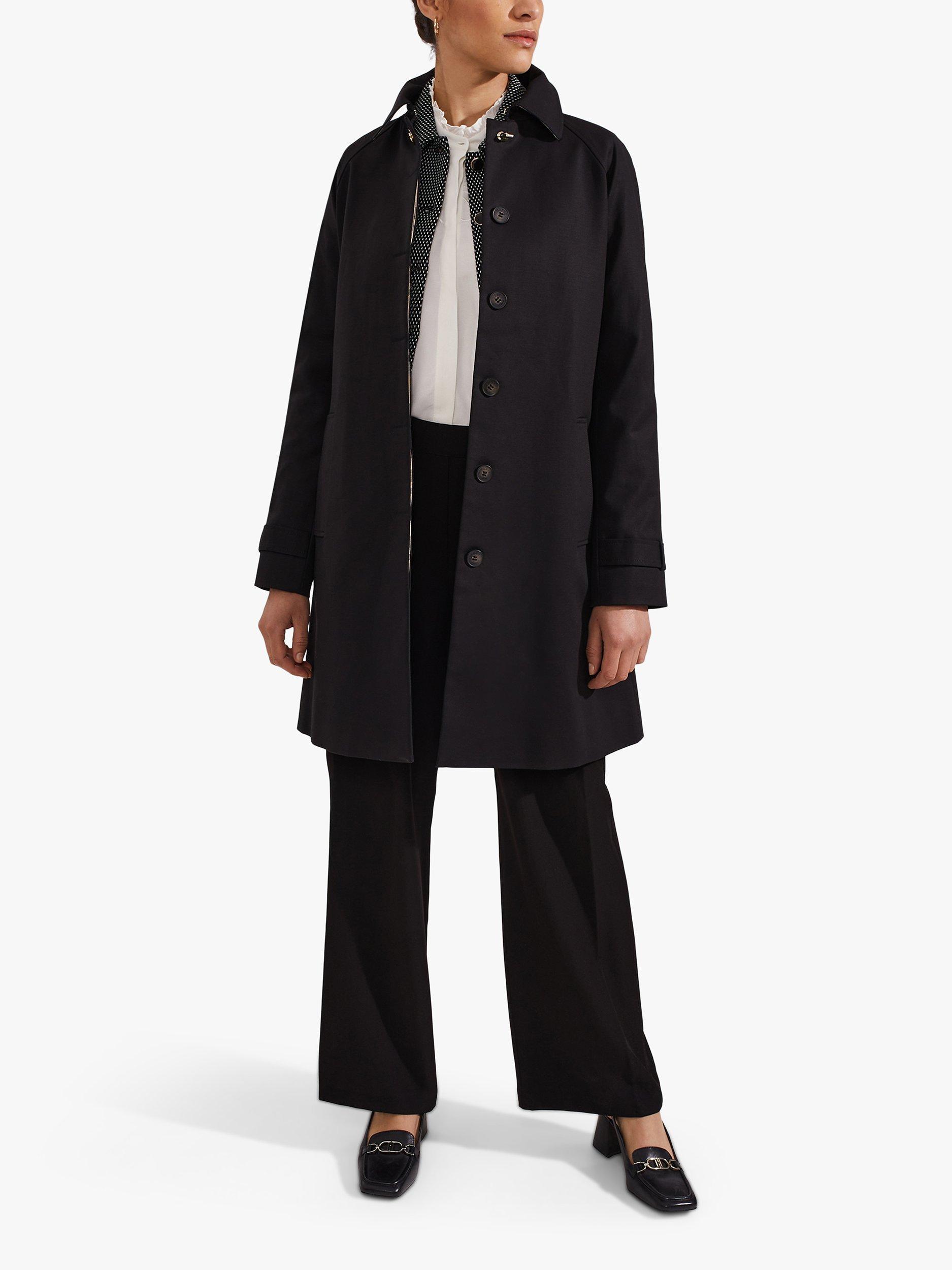 Product image 4 of 4, which shows Hobbs Fatima Wide Leg Trousers, Black, 8