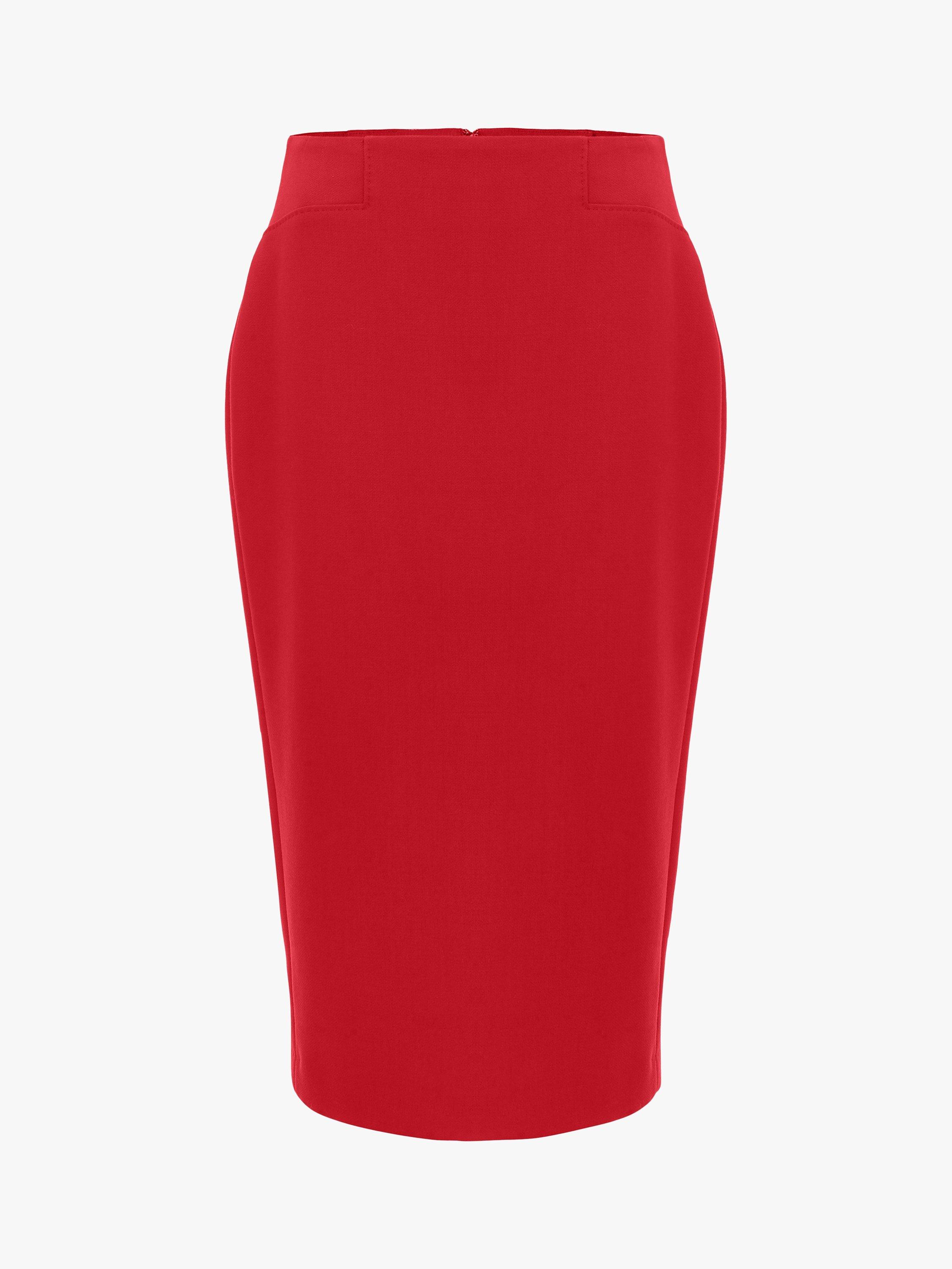 Hobbs Brielle Pencil Skirt, Cherry Red, 10