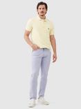 Rodd & Gunn The Gunn Cotton Slim Fit Short Sleeve Polo Shirt, Lemon