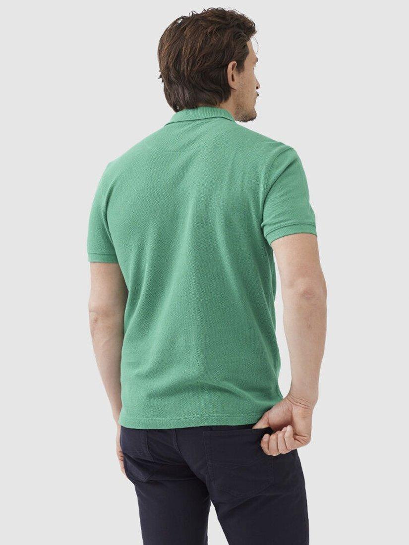 Product image 3 of 5, which shows Rodd & Gunn The Gunn Cotton Slim Fit Short Sleeve Polo Shirt, Emerald, XS