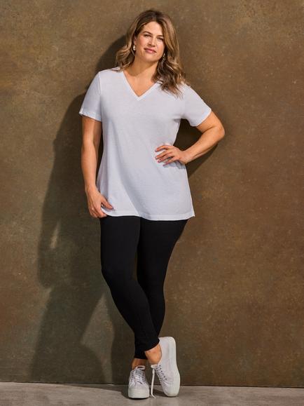 Live Unlimited Curve Jersey Leggings, Black, Black
