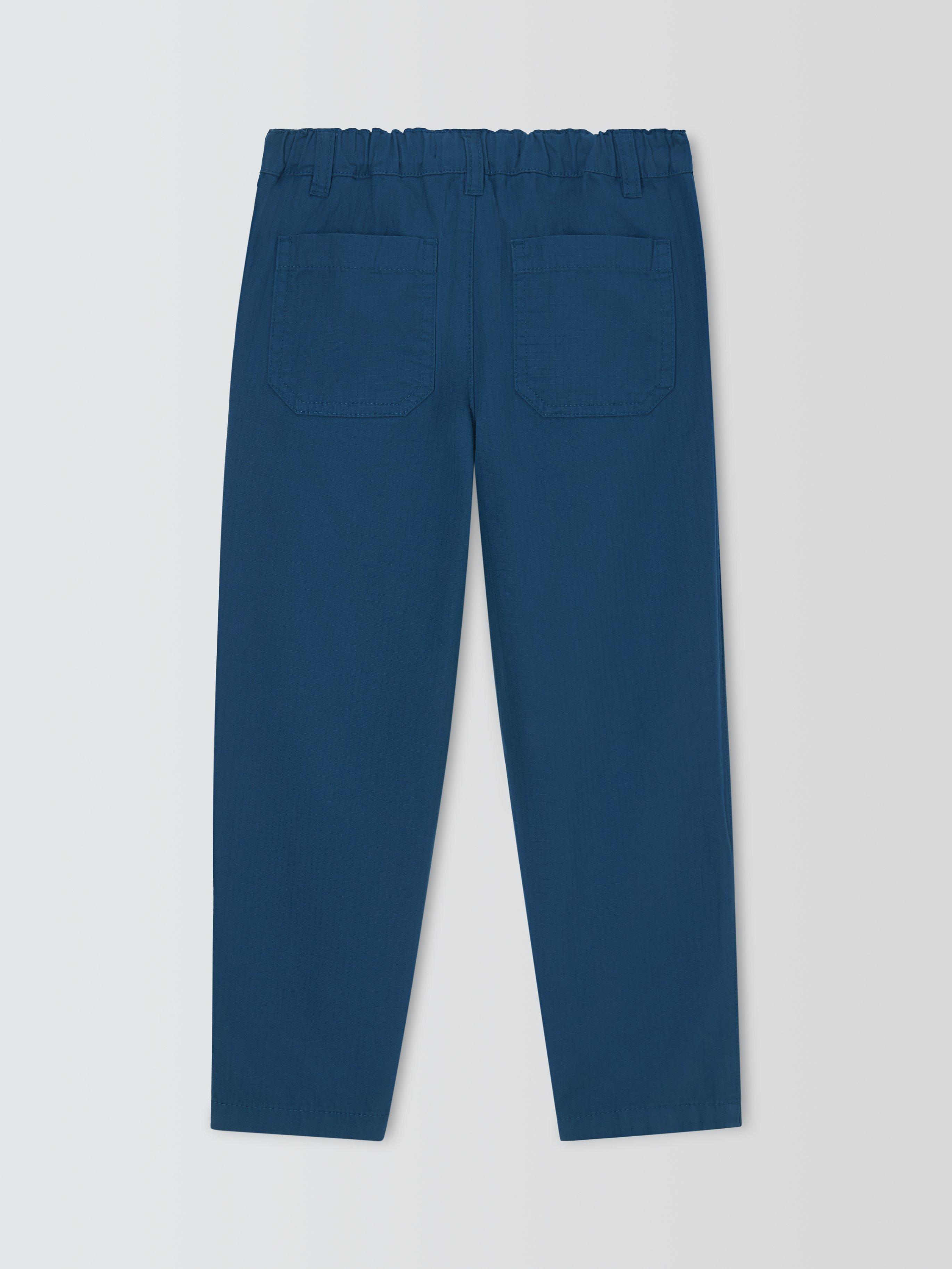 Product image 4 of 7, which shows John Lewis Kids' Ripstop Carpenter Trousers, Indigo, 10 years