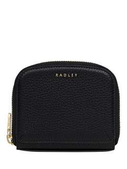 Radley Dukes Place Medium Leather Zip Around Purse, Black