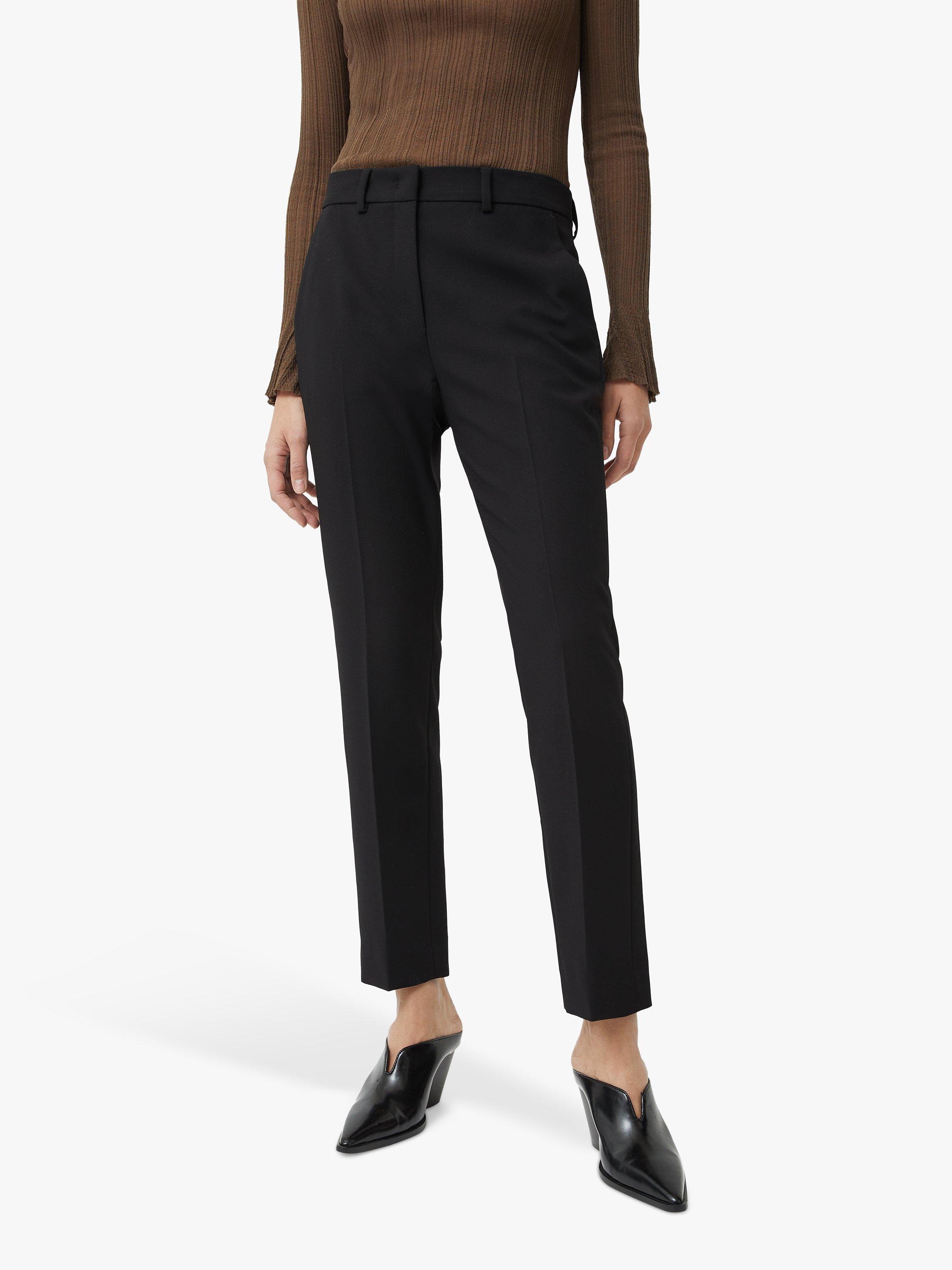 Jigsaw Modern Crepe Marden Trouser, Black, 6