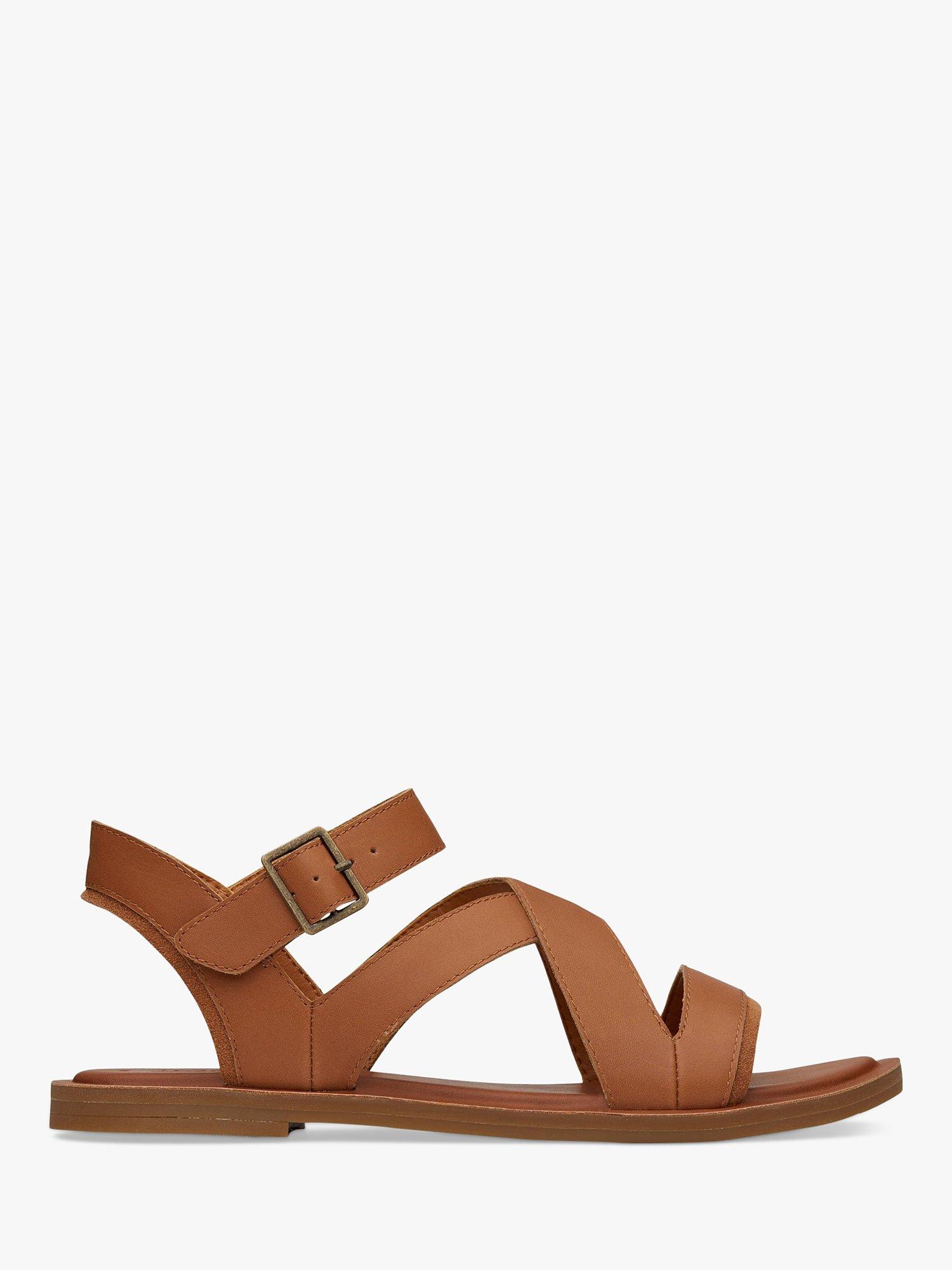 Product image 1 of 2, which shows TOMS Sloane Leather Sandals, Tan, 4