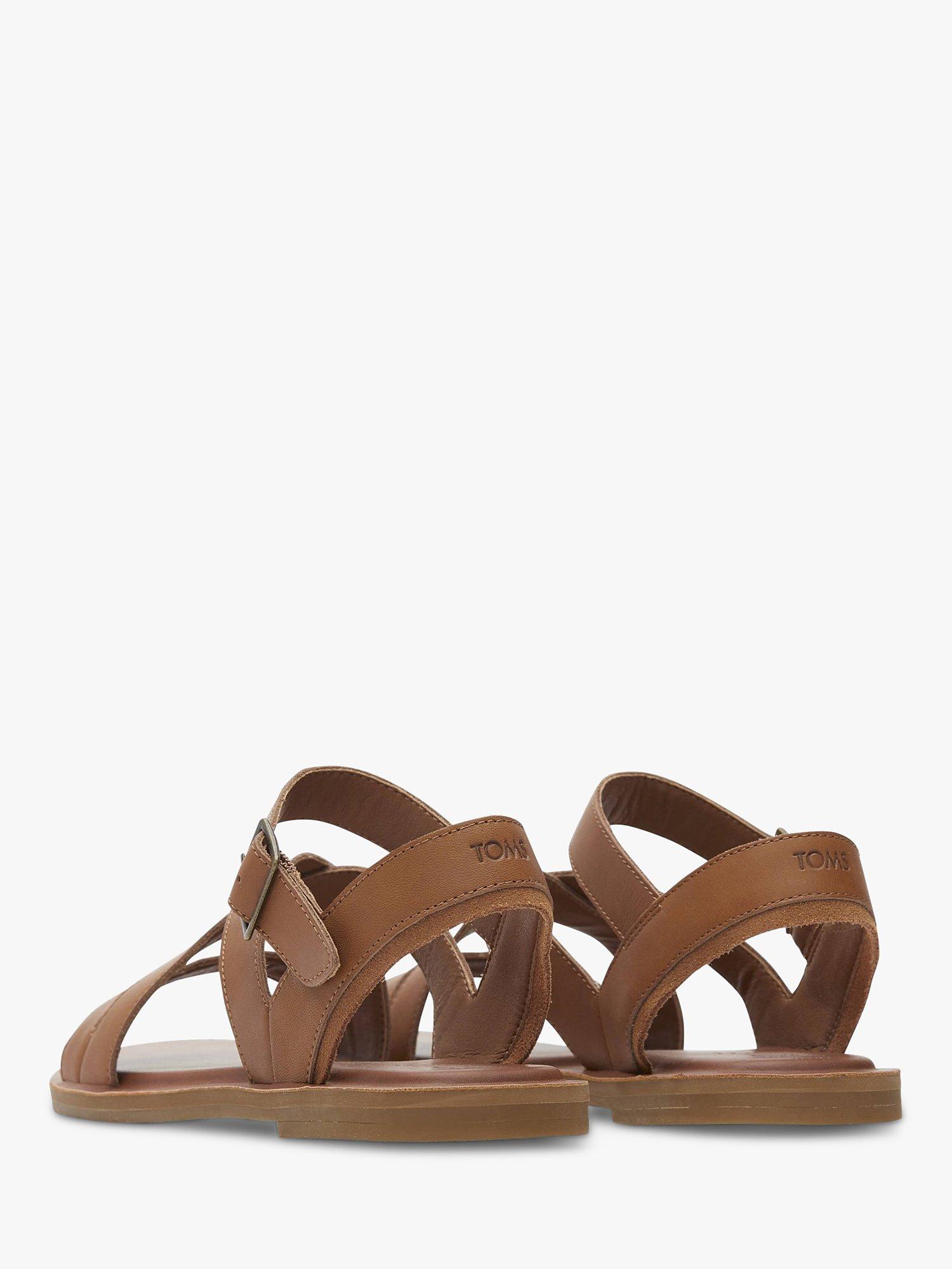 Product image 2 of 2, which shows TOMS Sloane Leather Sandals, Tan, 4