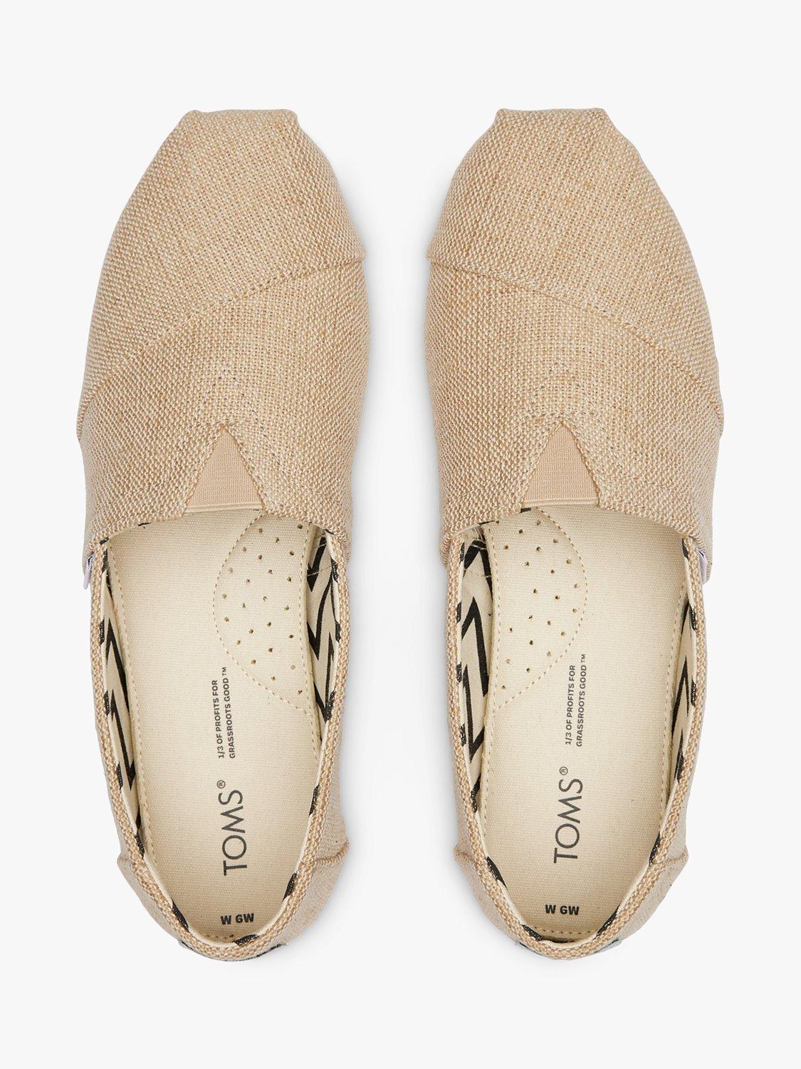 Product image 5 of 5, which shows TOMS Alpargata Espadrille Shoes, Natural, 4