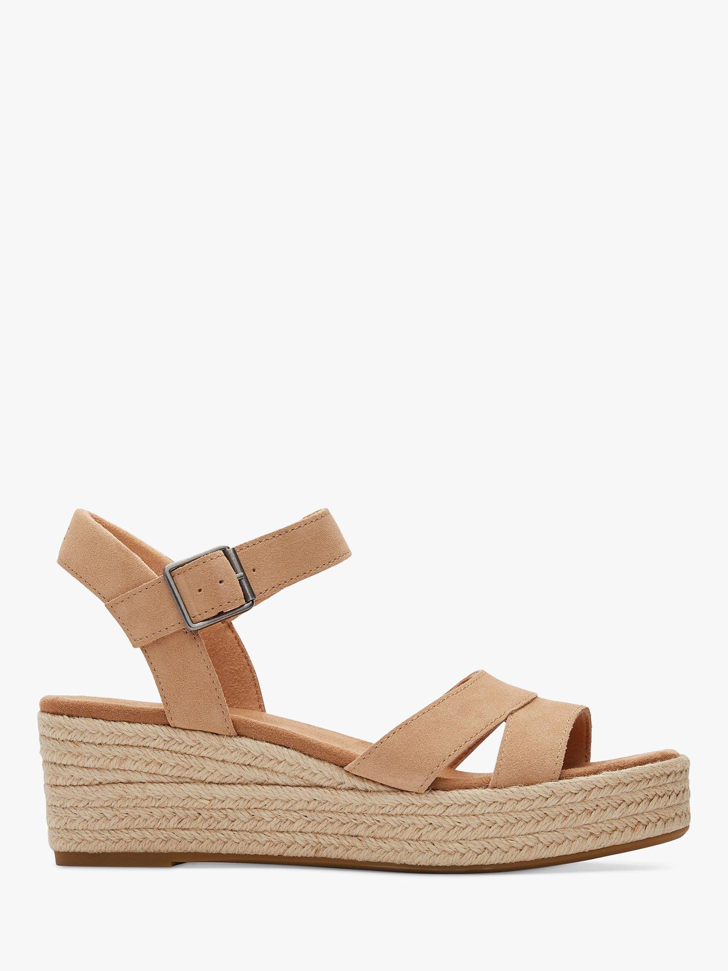 TOMS Audrey Espadrille Wedge Sandals, Honey