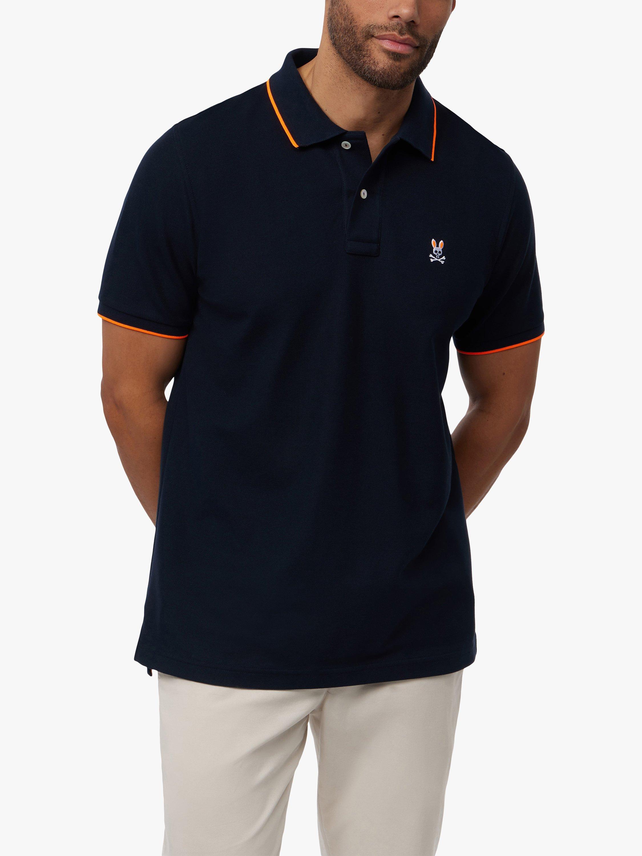 Psycho Bunny Troy Pique Polo Shirt, Navy