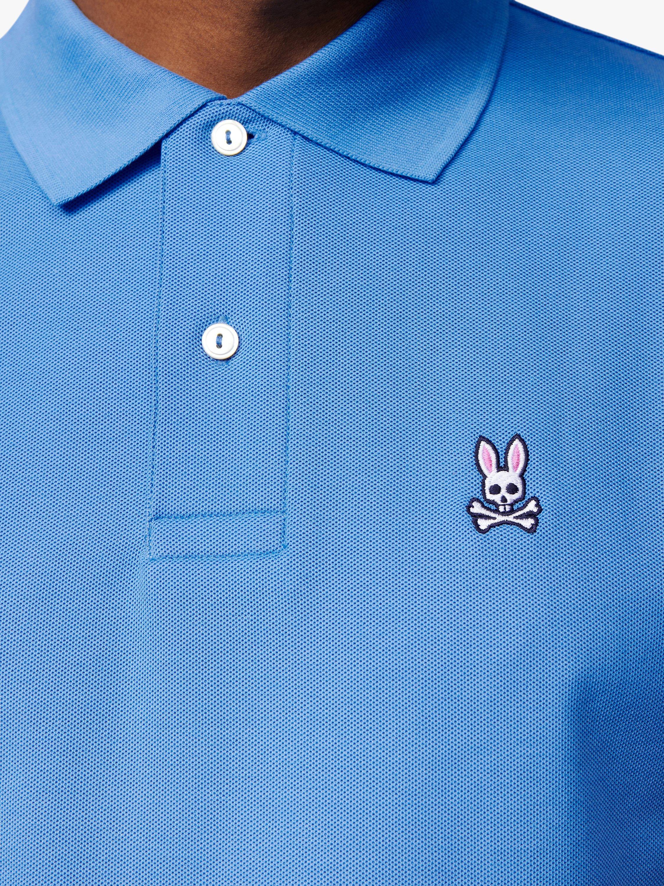 Product image 3 of 8, which shows Psycho Bunny Classic Pique Polo Shirt, Marina, S
