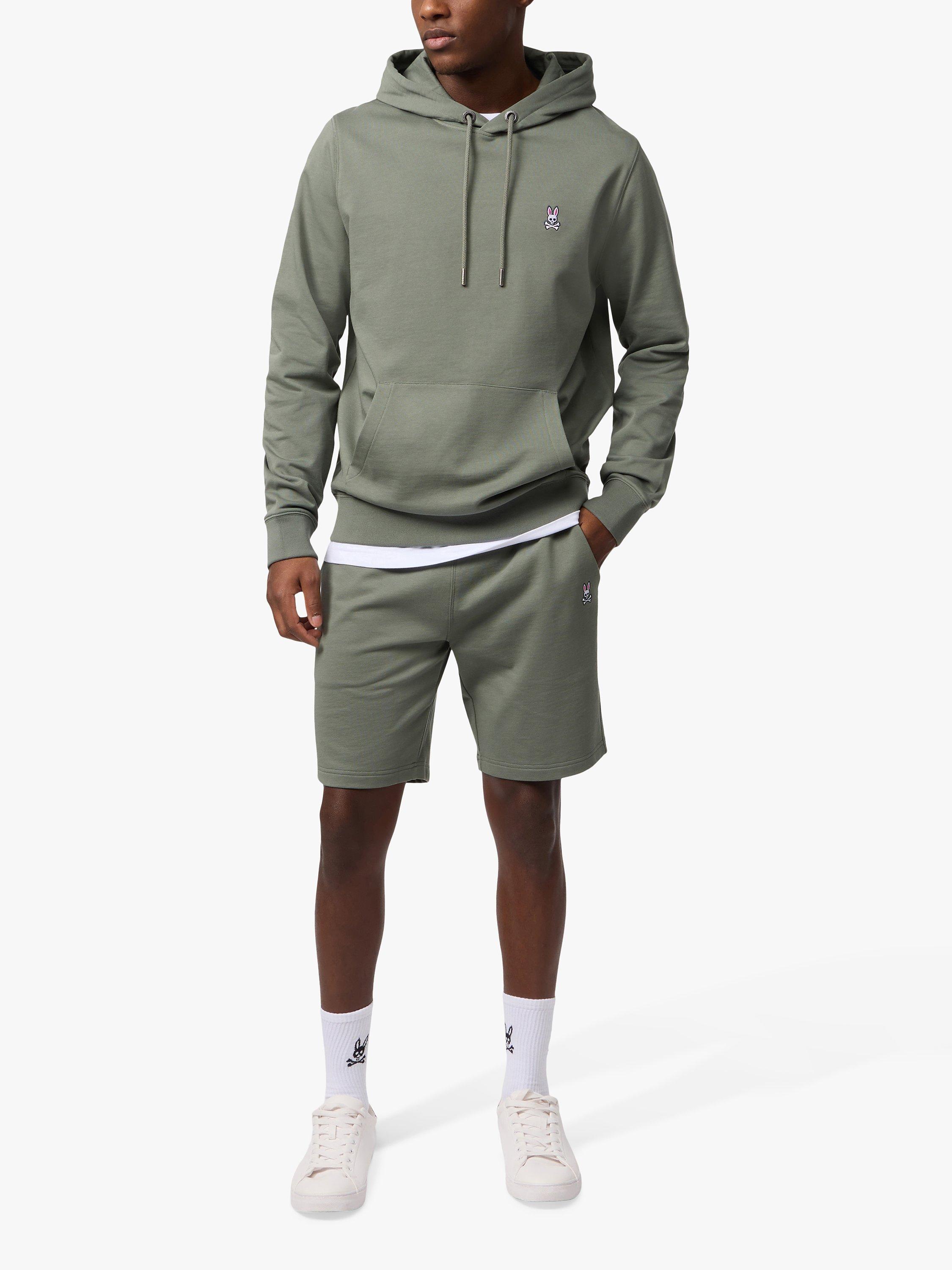 Psycho Bunny French Terry Pullover Hoodie, Green