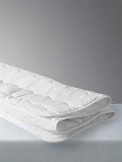 John Lewis Kids' Easycare Duvet, Pillow, Waterproof Protectors and Fitted Sheet Set, 4 Tog, Cot - view 2, White