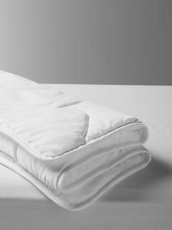 John Lewis Easycare Duvet, Pillow and Waterproof Protectors Set, 7 Tog, Cotbed - view 2, White