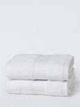 John Lewis Cotton/Viscose Blend Towels, Pack of 2