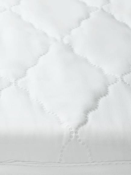 John Lewis Easycare Waterproof Mattress Protector, Crib - view 2, White