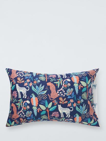 John Lewis Kids' Floral Jungle Reversible Duvet Cover and Pillowcase Set - view 2, Multi