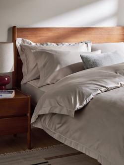 John Lewis Soft & Silky 400 Thread Count Egyptian Cotton Fitted Sheet - view 2, Latte